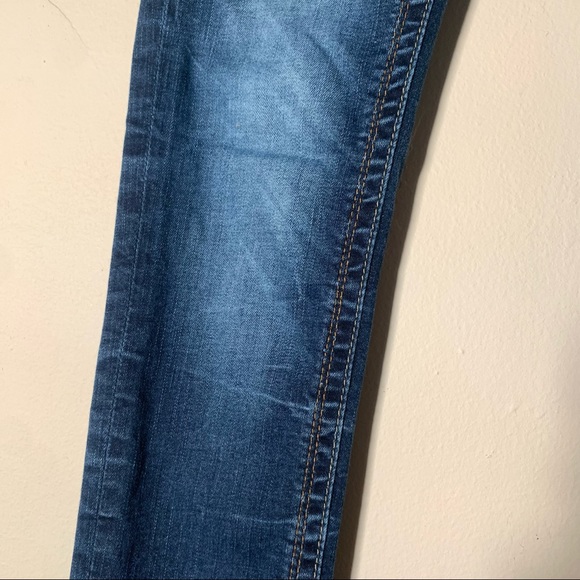 Rock revival Jessica low rise skinny jean sz 26 Embroidered back flap pockets - Picture 12 of 16